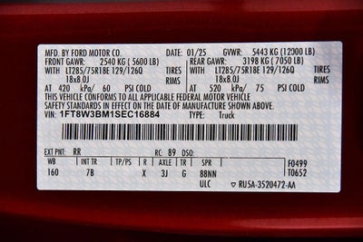 2025 Ford F-350SD Platinum 6-3/4' Box