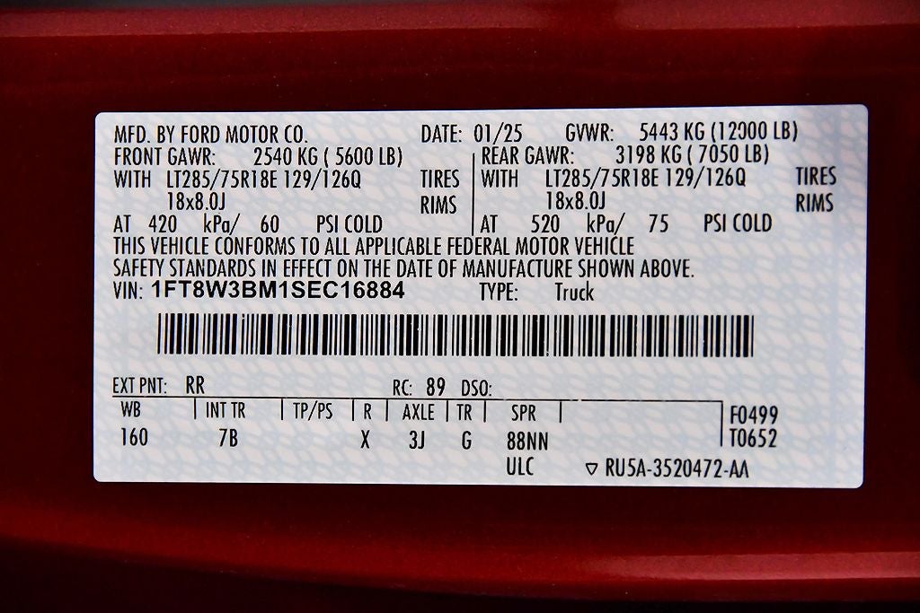 2025 Ford F-350SD Platinum 6-3/4' Box