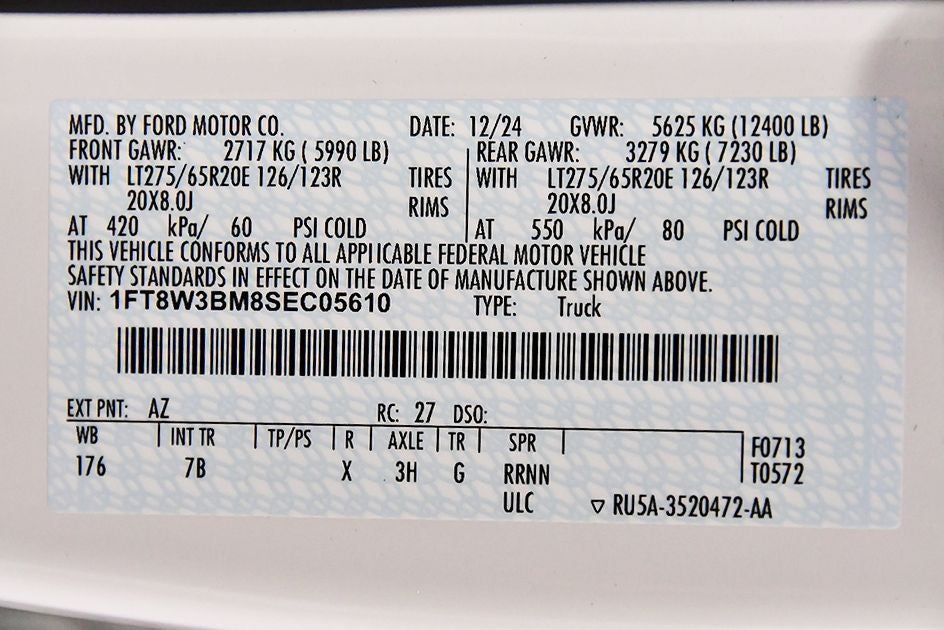 2025 Ford F-350SD Platinum 8' Box
