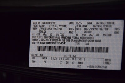 2025 Ford F-350SD Platinum 6-3/4' Box