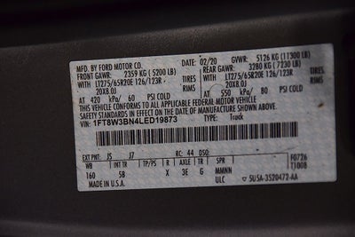 2020 Ford F-350SD Lariat 6-3/4' Box