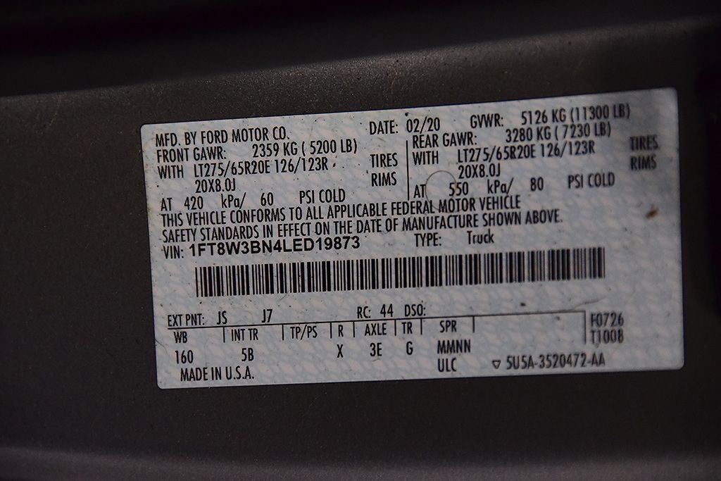 2020 Ford F-350SD Lariat 6-3/4' Box