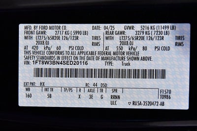 2025 Ford F-350SD Lariat 6-3/4' Box