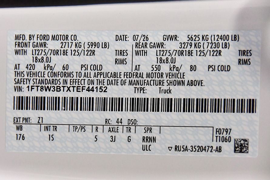2026 Ford F-350SD XL STX 8' Box