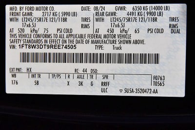 2024 Ford F-350SD Lariat DRW 8' Box