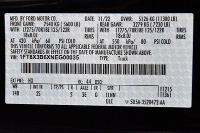 2022 Ford F-350SD XLT 6-3/4' Box