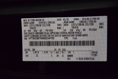 2022 Ford F-350SD XLT 8' Box