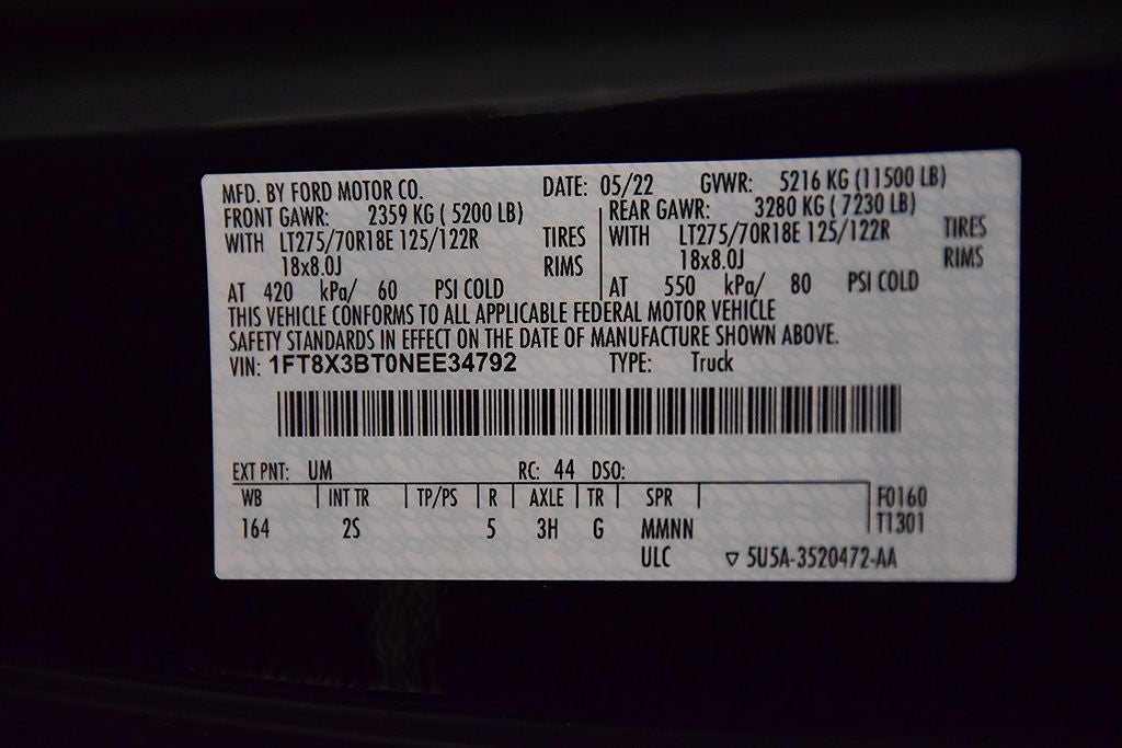 2022 Ford F-350SD XLT 8' Box