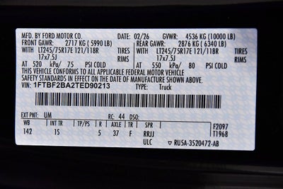 2026 Ford F-250SD XL 8' Box