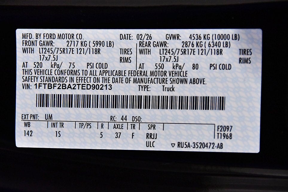 2026 Ford F-250SD XL 8' Box