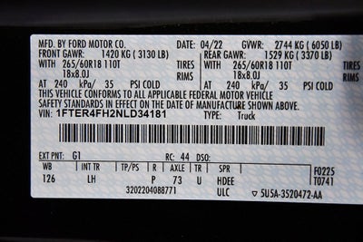 2022 Ford Ranger XLT Sport