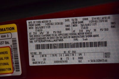 2020 Ford Ranger XLT Sport