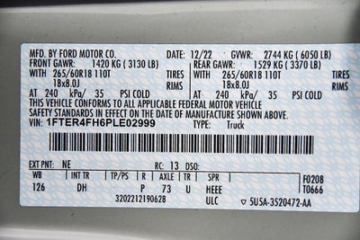 2023 Ford Ranger Lariat