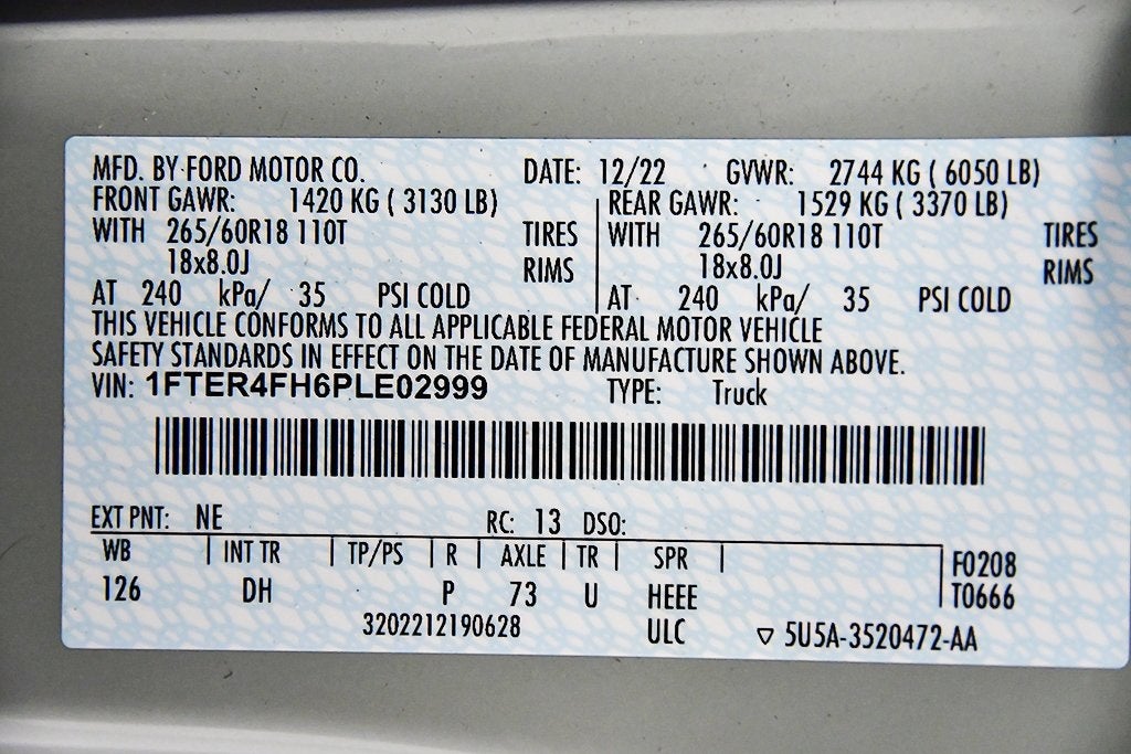 2023 Ford Ranger Lariat