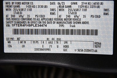 2023 Ford Ranger XL STX