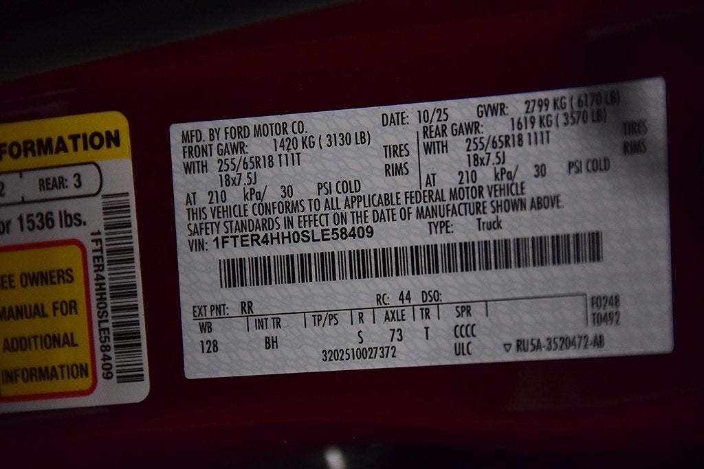 2025 Ford Ranger XLT Sport