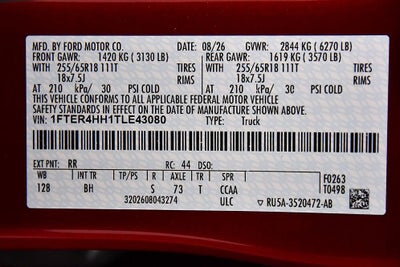 2026 Ford Ranger XLT Sport
