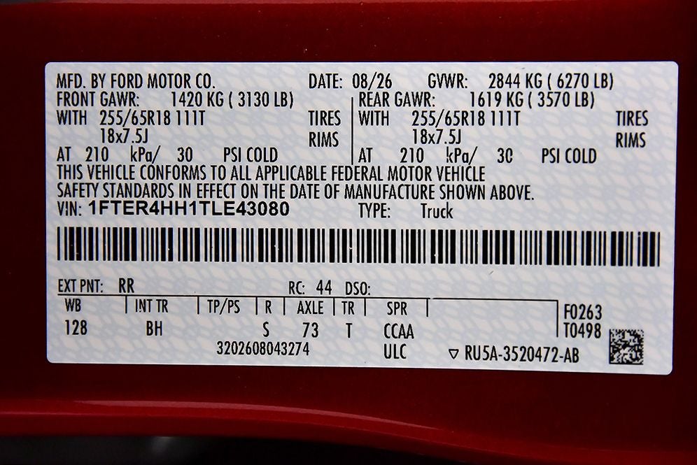 2026 Ford Ranger XLT Sport