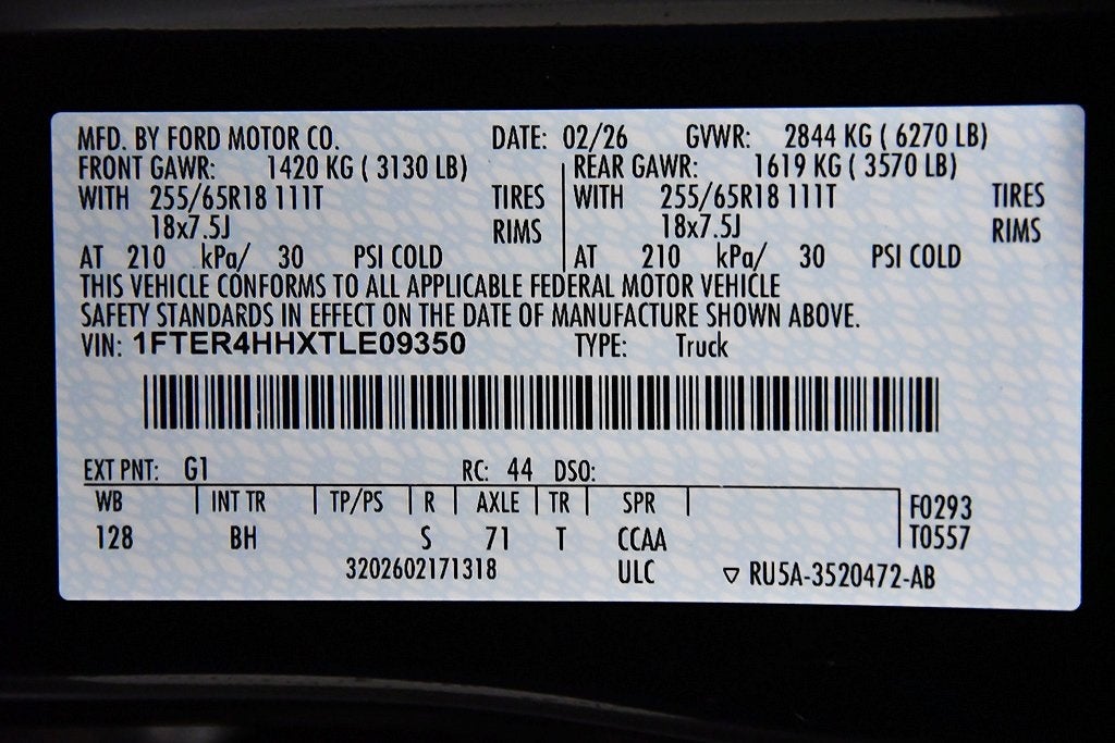 2026 Ford Ranger XLT