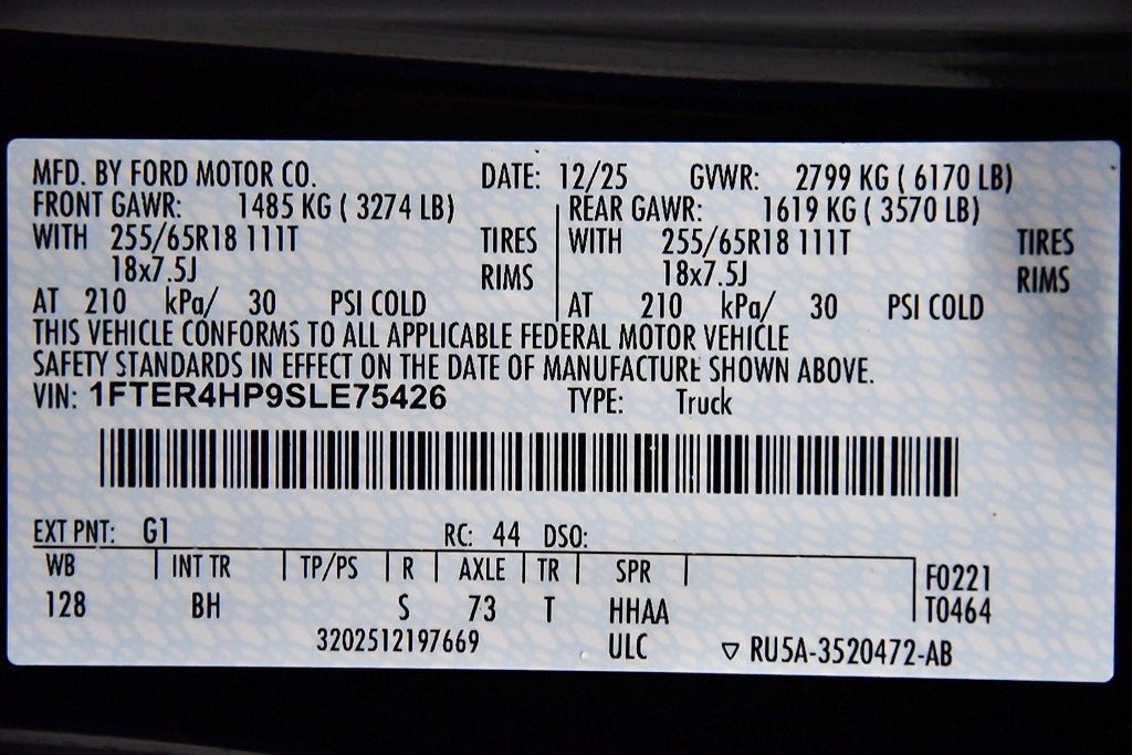 2025 Ford Ranger XLT