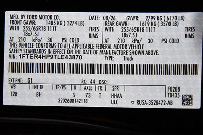 2026 Ford Ranger XLT Sport