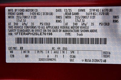 2025 Ford Ranger XL STX