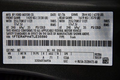 2026 Ford Ranger XL STX