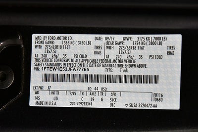 2018 Ford F-150 XLT 5-1/2' Box