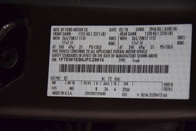 2018 Ford F-150 XLT 5-1/2' Box