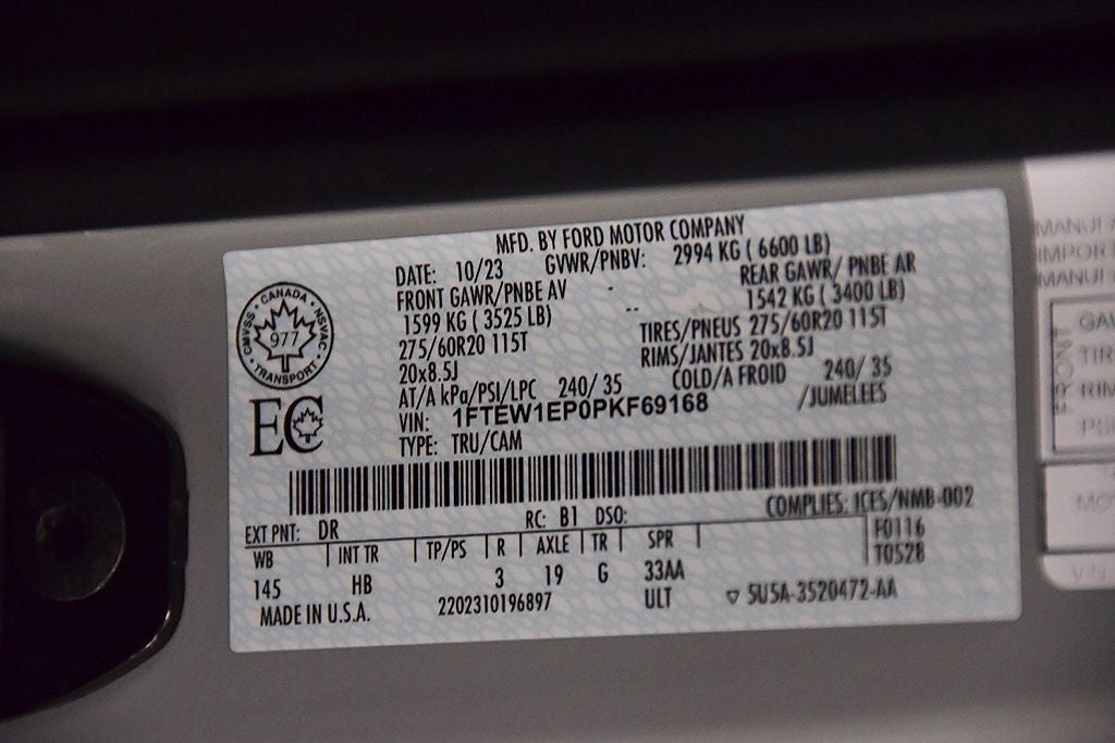 2023 Ford F-150 Lariat Sport 5-1/2' Box