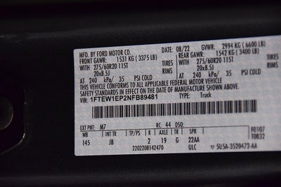 2022 Ford F-150 XL STX 5-1/2' Box