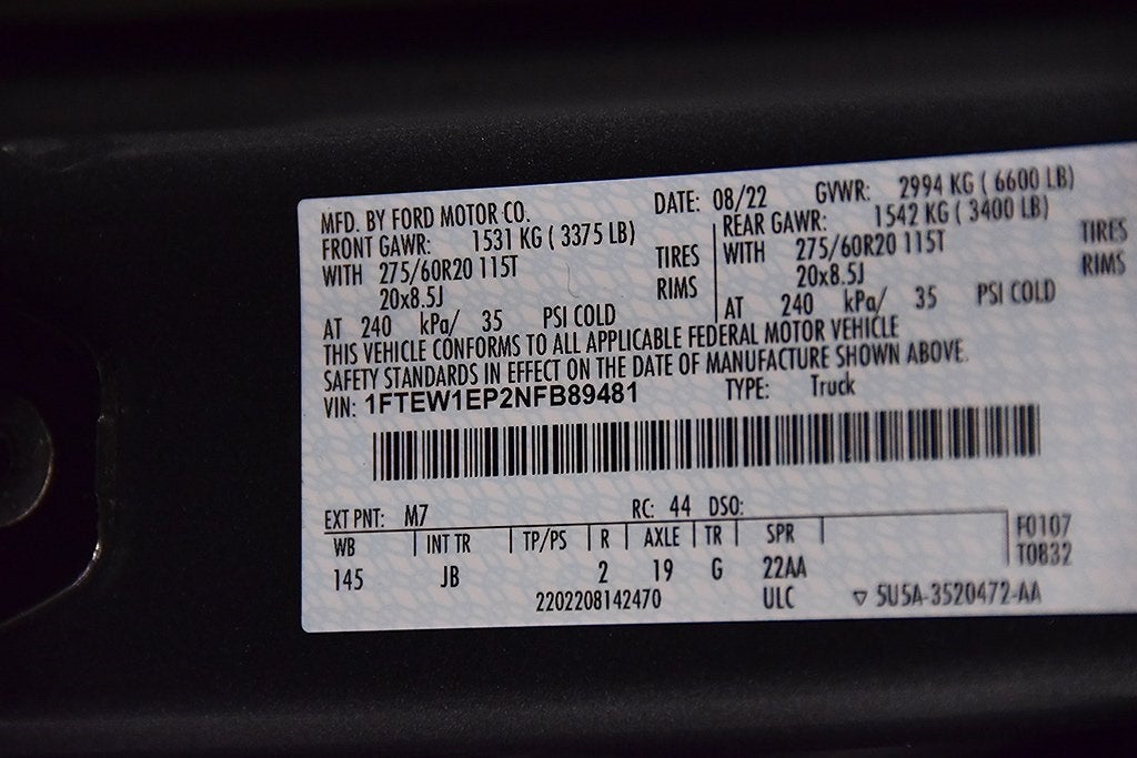 2022 Ford F-150 XL STX 5-1/2' Box