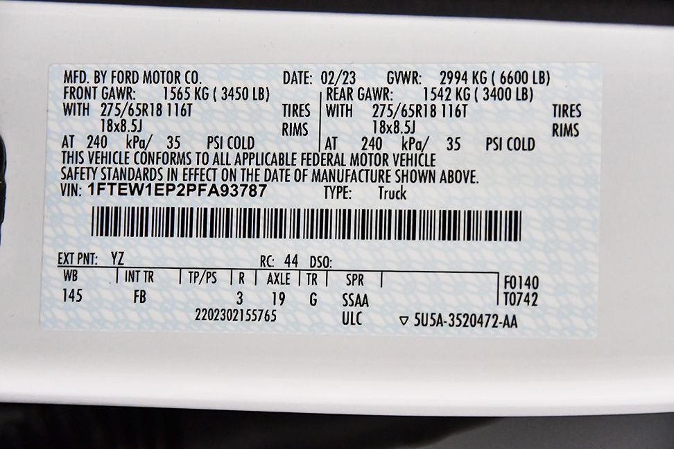 2023 Ford F-150 XLT Sport 5-1/2' Box