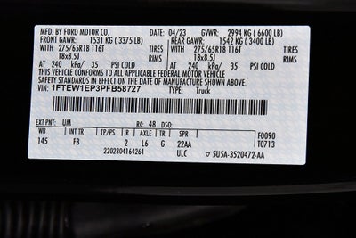 2023 Ford F-150 XLT Sport 5-1/2' Box