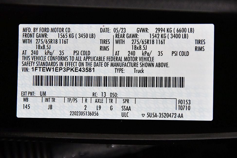 2023 Ford F-150 XL STX 5-1.2; Box