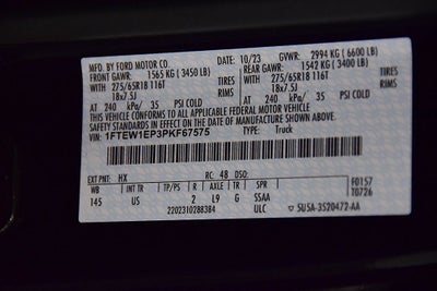 2023 Ford F-150 XLT 5-1/2' Box