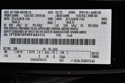 2023 Ford F-150 XLT Sport 5-1/2' Box