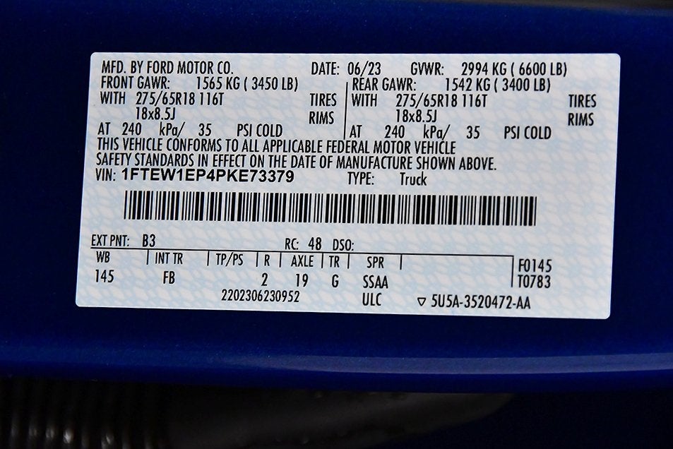 2023 Ford F-150 XLT Sport 5-1/2' Box