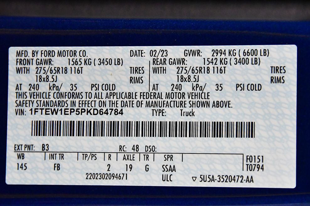 2023 Ford F-150 XLT Sport 5-1/2' Box