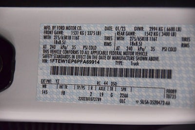 2023 Ford F-150 XLT Sport 5-1/2' Box