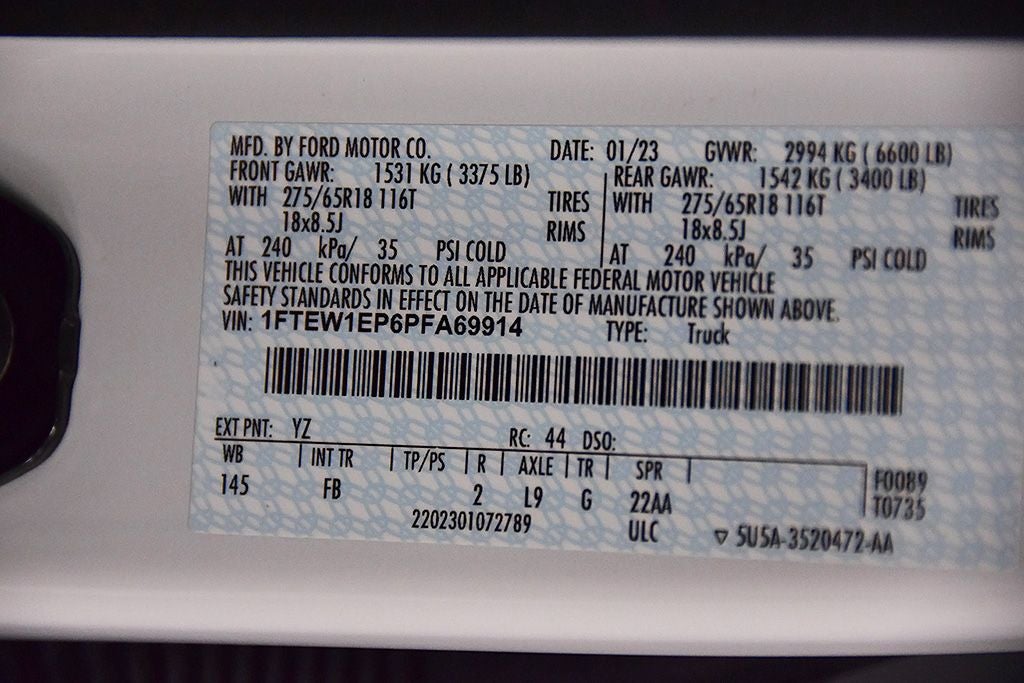 2023 Ford F-150 XLT Sport 5-1/2' Box