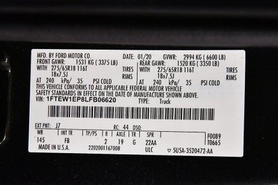 2020 Ford F-150 XLT Sport 5-1/2' Box