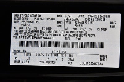 2021 Ford F-150 XL STX 5-1/2' Box