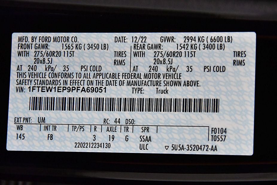 2023 Ford F-150 XLT Sport 5-1/2' Box