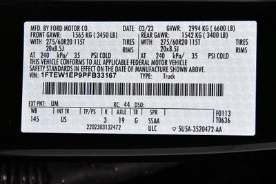 2023 Ford F-150 XLT 5-1/2' Box