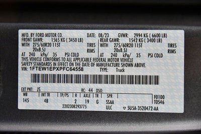 2023 Ford F-150 XLT Sport 5-1/2' Box