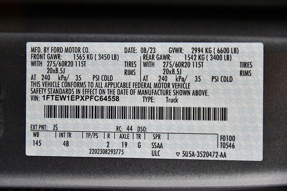 2023 Ford F-150 XLT Sport 5-1/2' Box