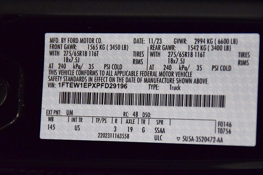 2023 Ford F-150 XLT 5-1/2' Box