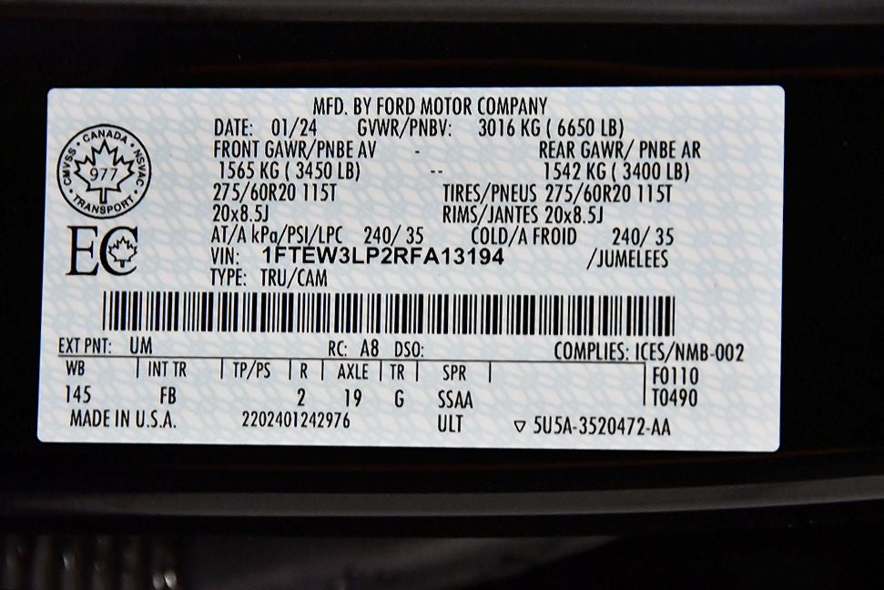 2024 Ford F-150 XLT 5-1/2' Box