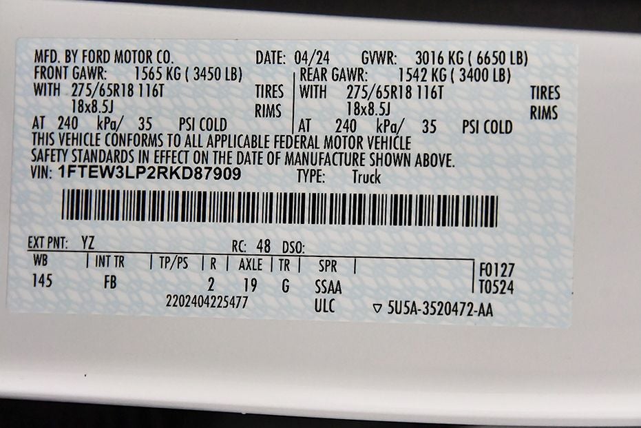 2024 Ford F-150 XLT 5-1/2' Box